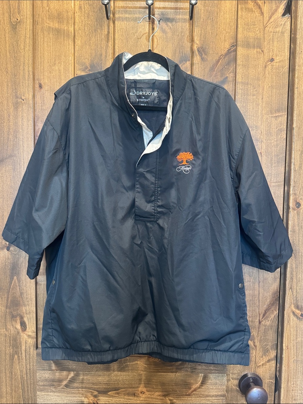 FootJoy Black and White DryJoys Golf Jacket-Kiawah